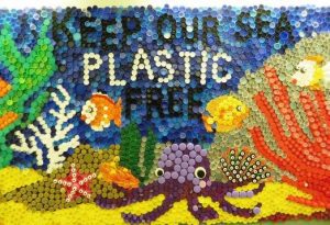 Some of the potential plastic bottle top mosaics